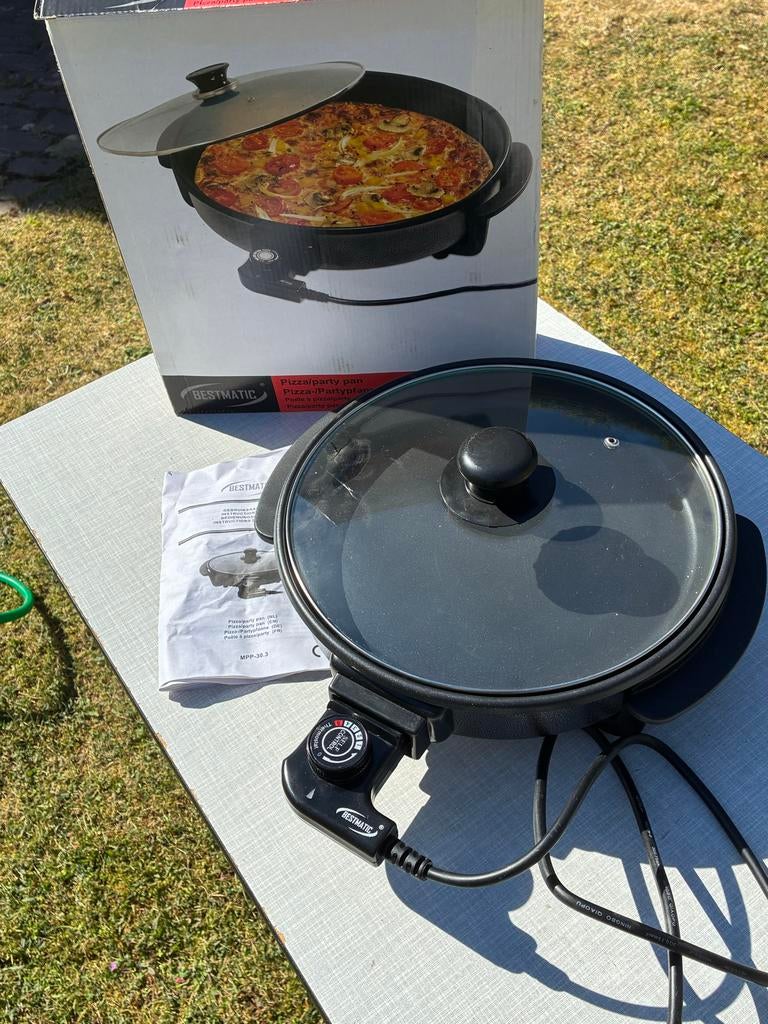 Bestmatic Pizza/Party Pan - Elektrische Pan, Ophalen, Zo goed als nieuw