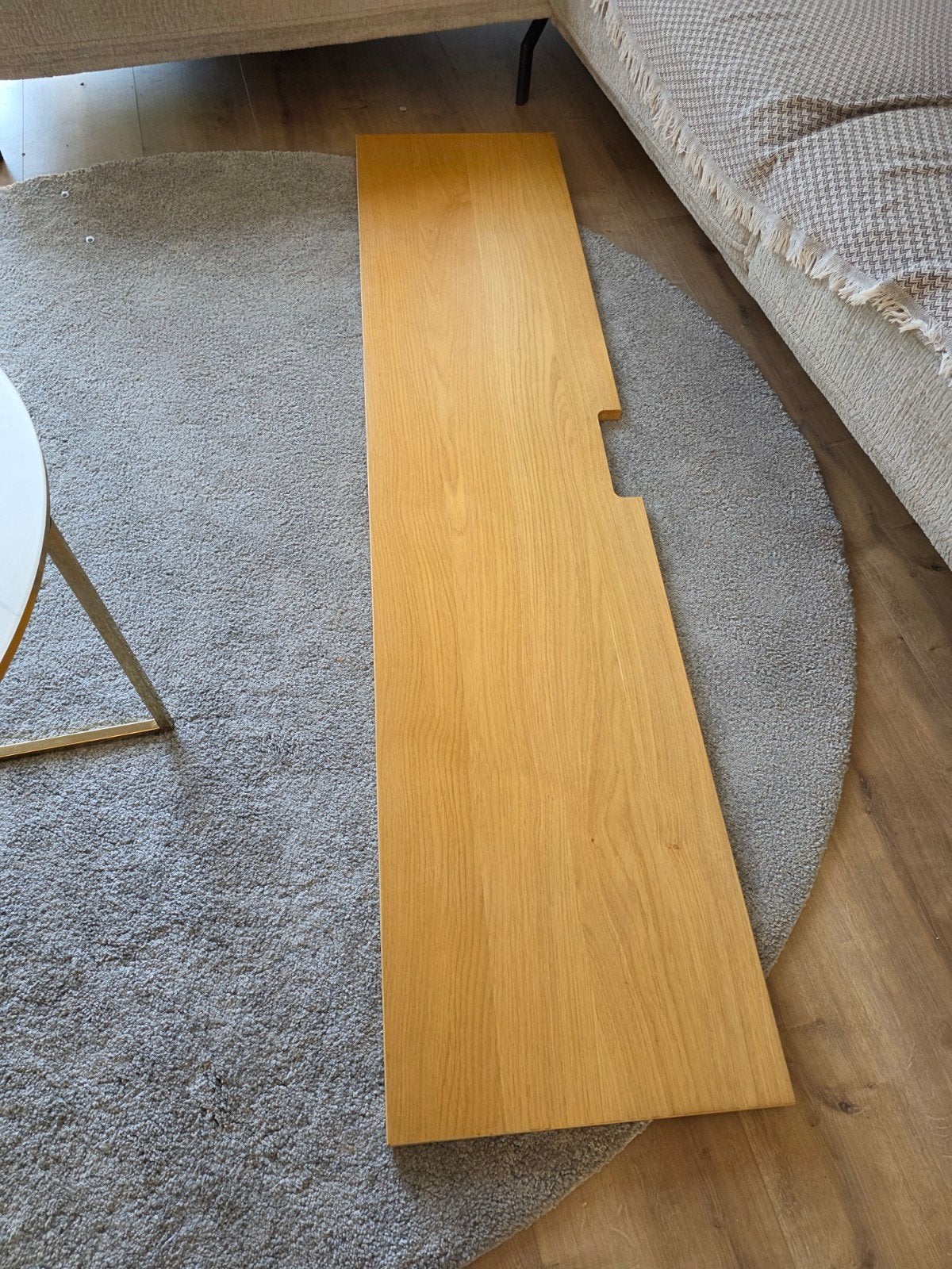 BESTÅ Toppaneel voor tv, eikenfineer, 180x42 cm, Ophalen