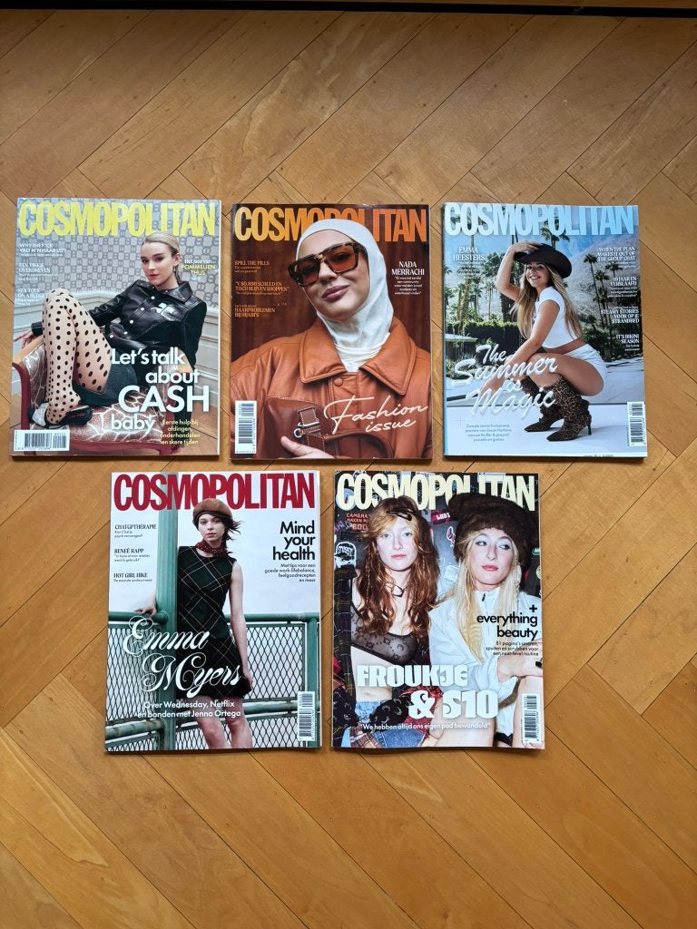 5 cosmopolitan glossy tijdschriften uit 2025!, Ophalen of Verzenden, Zo goed als nieuw, Glossy