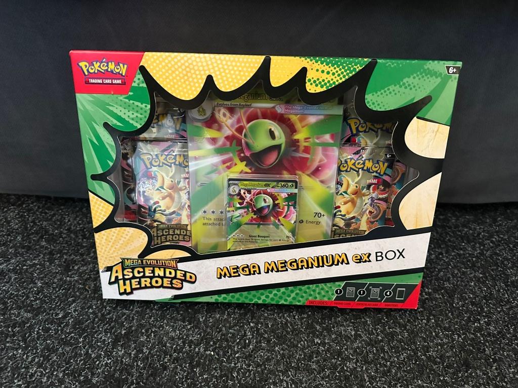 Pokemon Ascended Heroes Mega Meganium Ex Collection Box, Hobby en Vrije tijd, Verzamelkaartspellen | Pokémon, Ophalen of Verzenden