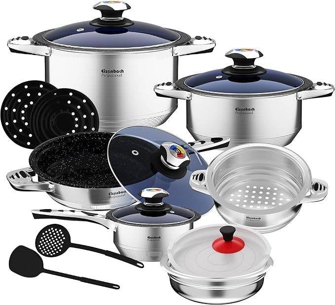 Pannenset van het topmerk Eisenbach Nieuw!, Gietijzer, Verzenden, Nieuw, Pannenset