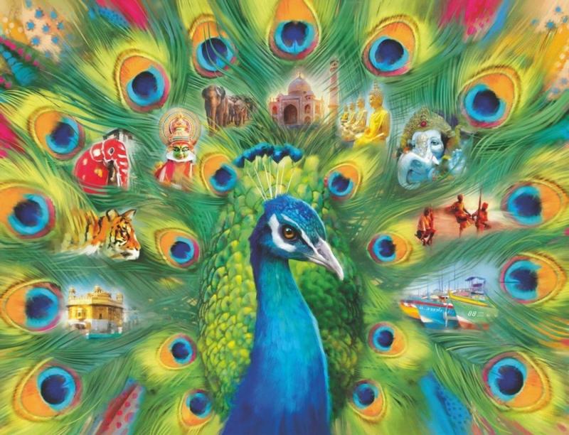 Ravensburger - Land of the Peacock- 2000 st. (AANBIEDING), Ophalen of Verzenden, Meer dan 1500 stukjes, Nieuw, Legpuzzel