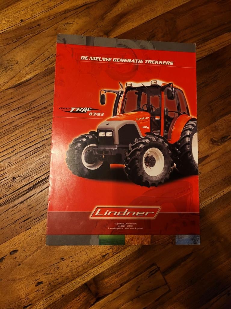tractor folder Lindner GeoTrac 83/93, Ophalen of Verzenden, Zo goed als nieuw