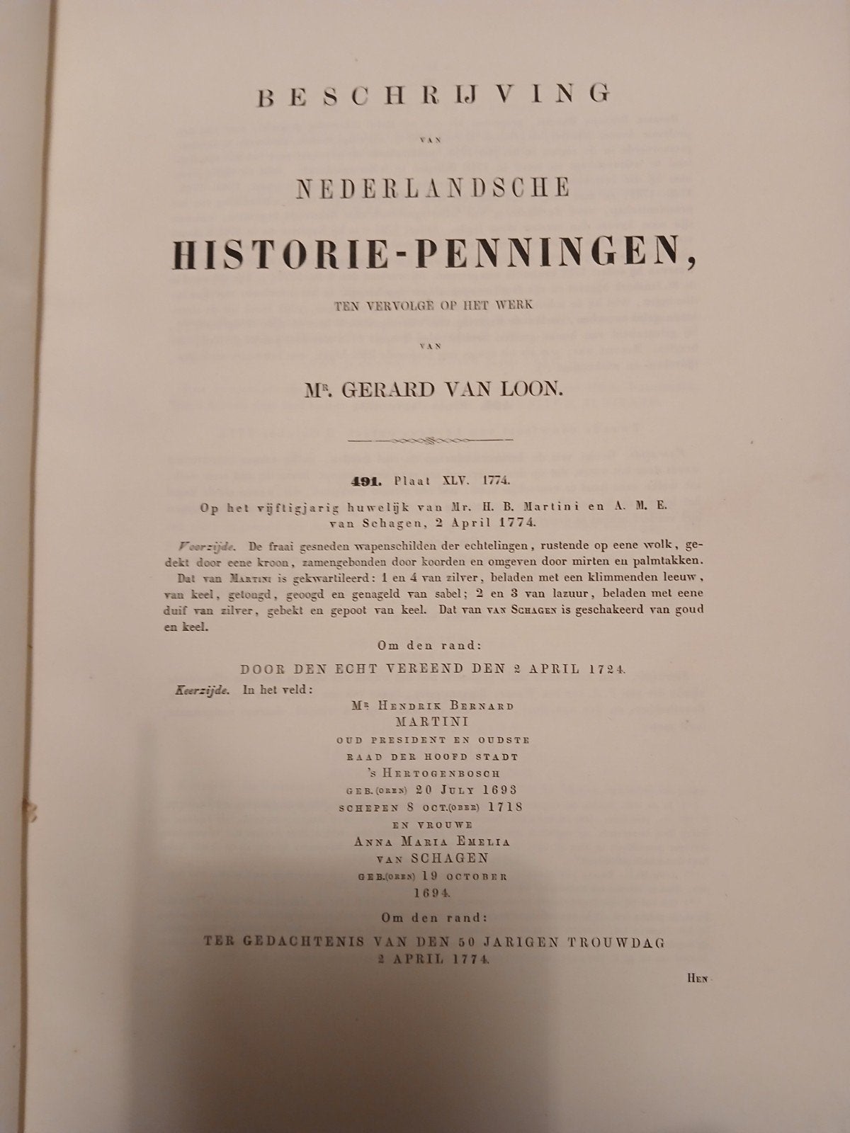 Nederlandsche Historie-Penningen, [Eerste druk], Ophalen of Verzenden, Zo goed als nieuw