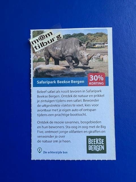 Safaripark Beekse Bergen 30% korting tot 1-7-2027, Tickets en Kaartjes, Drie personen of meer, Ticket of Toegangskaart