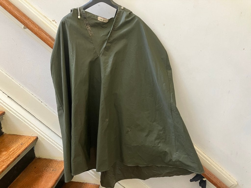 Poncho, Carl Denig, regenkleding, Ophalen, Gedragen, Carl Denig