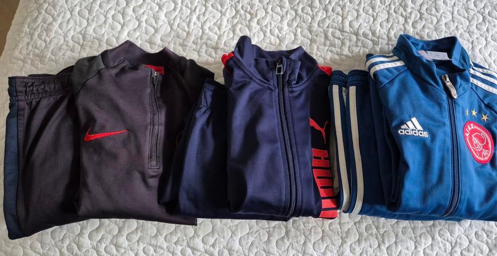 3 setjes trainingspakken maat 140, Kinderen en Baby's, Ophalen of Verzenden, Gebruikt, Maat 140