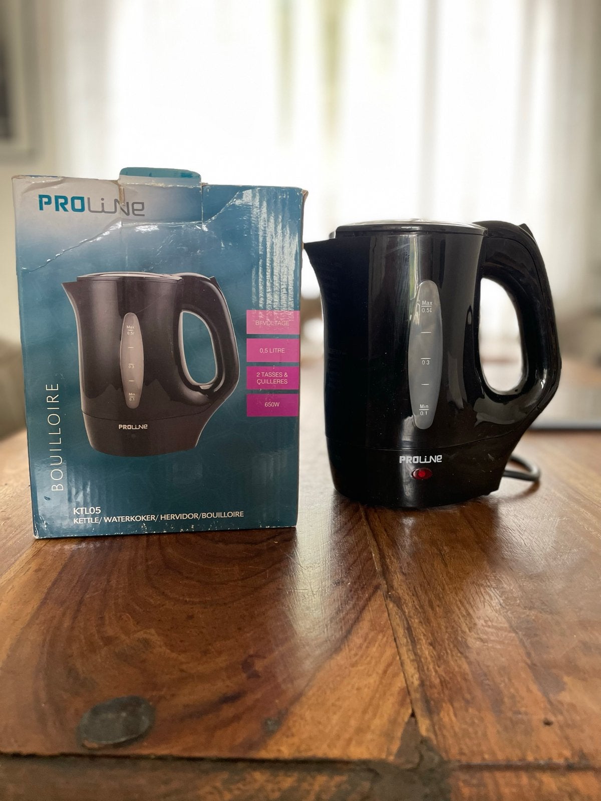 Proline KTL05 Waterkoker 0,5 l - Compact en Handig 2 stuks, Minder dan 1 liter, Ophalen, Zo goed als nieuw