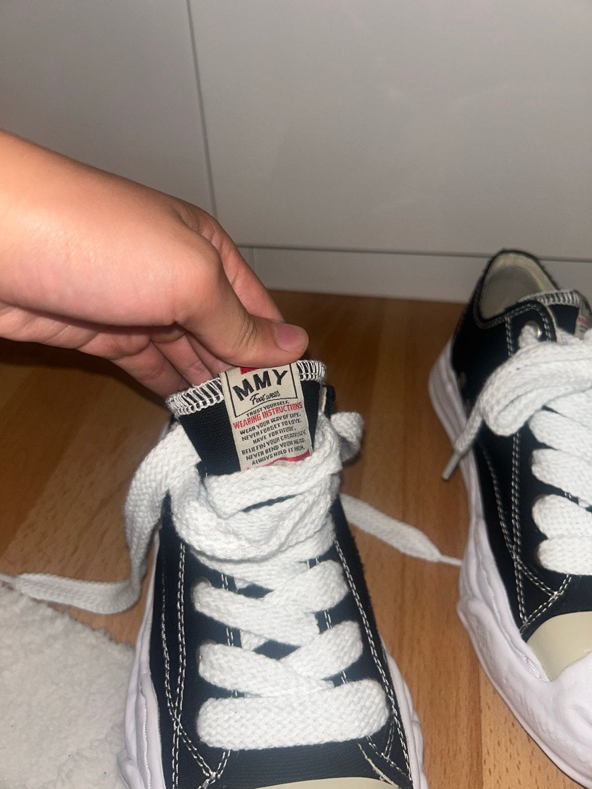 MMY Maison Mihara Yasuhiro Sneakers Zwart Maat 38, Ophalen of Verzenden, Zo goed als nieuw, Zwart, Sneakers of Gympen