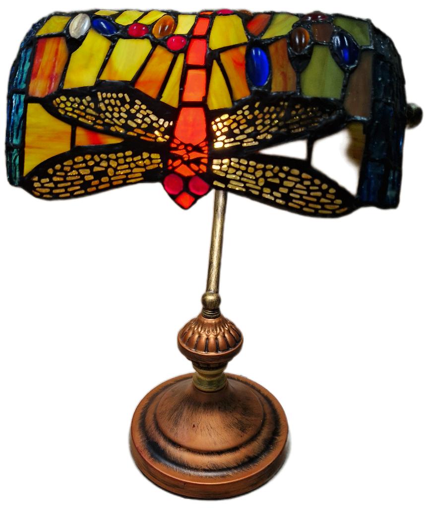 Tiffany-stijl bureaulamp 1.1, Huis en Inrichting, Lampen | Tafellampen, Tiffanystijl, Nieuw, Ophalen of Verzenden, Glas