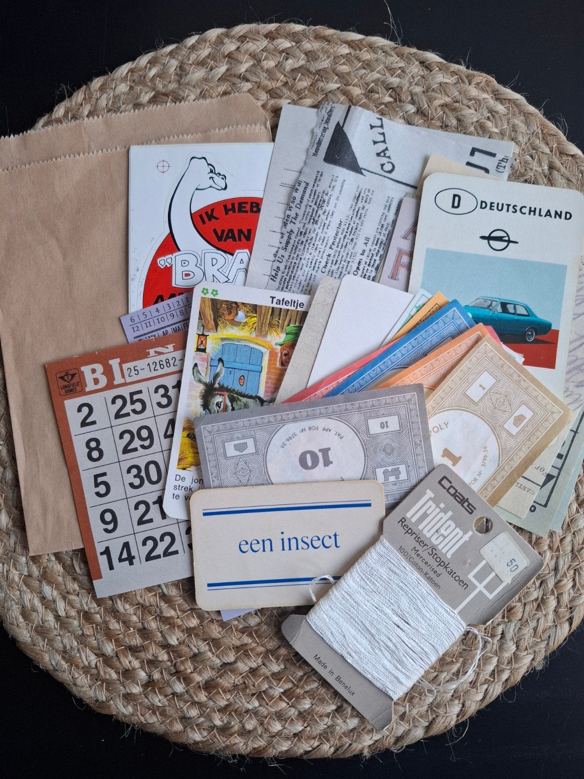 bullet journal vintage pakket, Ophalen of Verzenden, Zo goed als nieuw, Papier of Karton