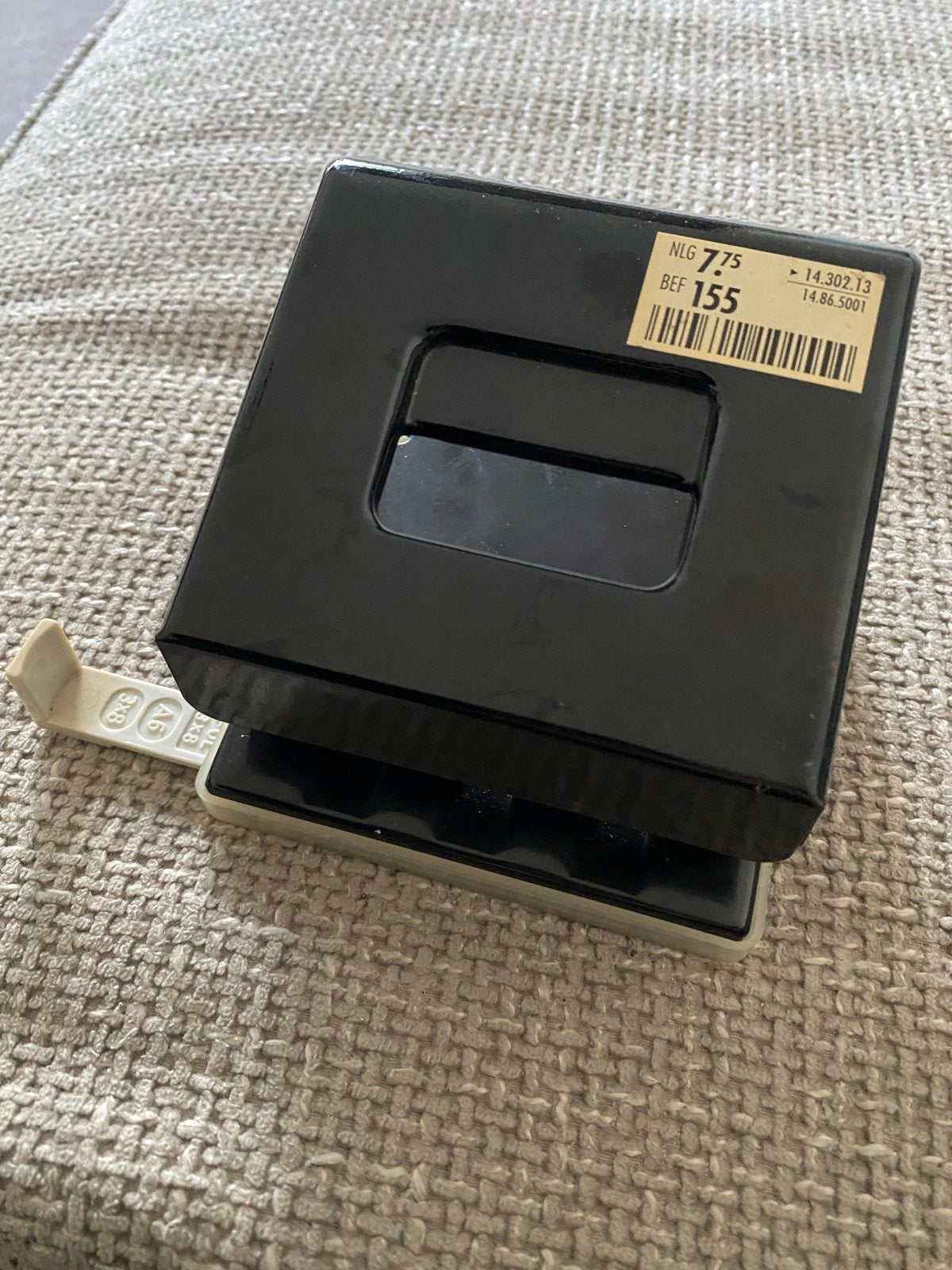 Zwarte ponsmachine perforator hema, Ophalen of Verzenden, Gebruikt
