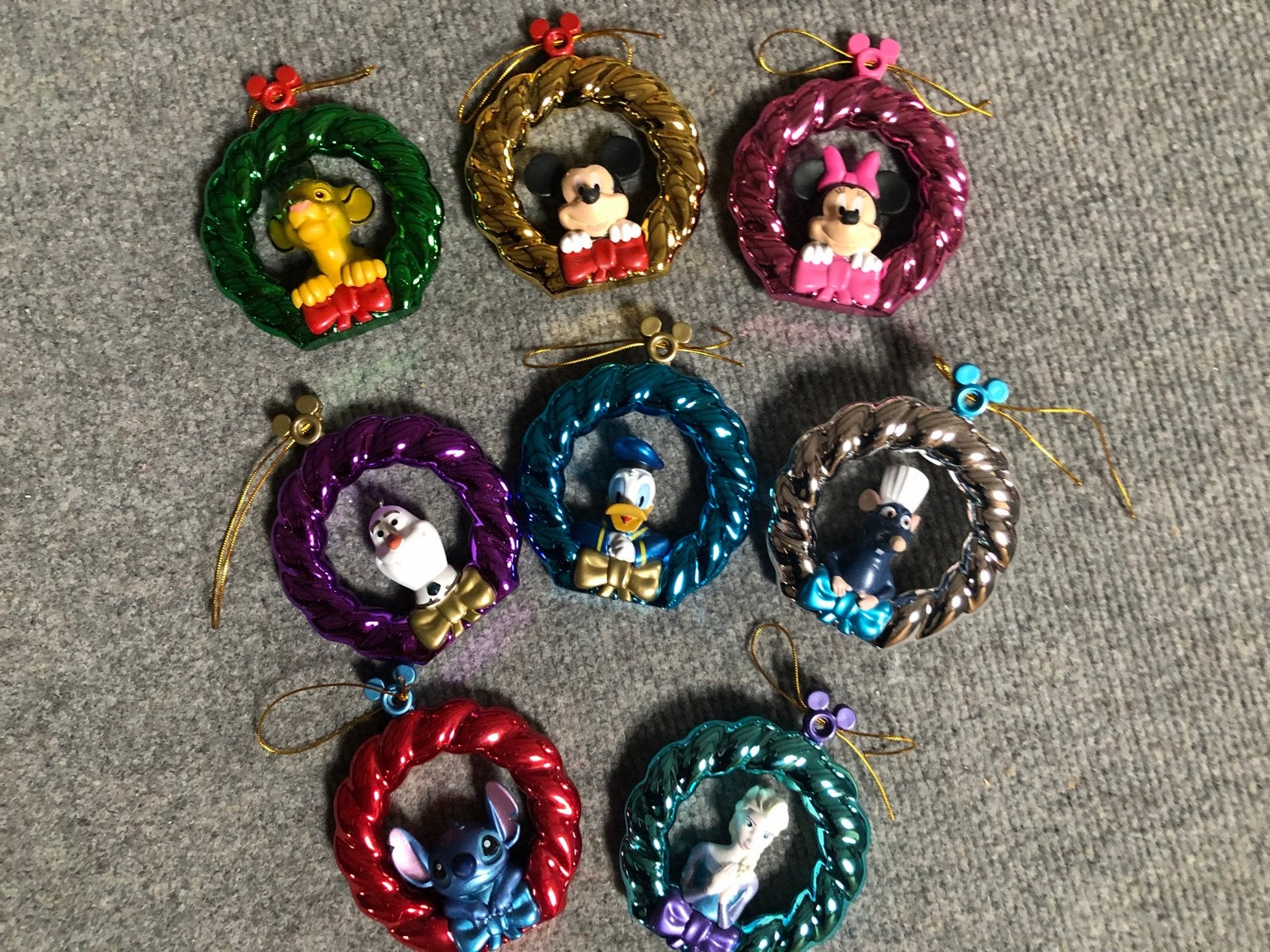 Disney Kransen in originele bewaarblik, Verzamelen, Disney, Ophalen of Verzenden, Mickey Mouse, Zo goed als nieuw, Beeldje of Figuurtje