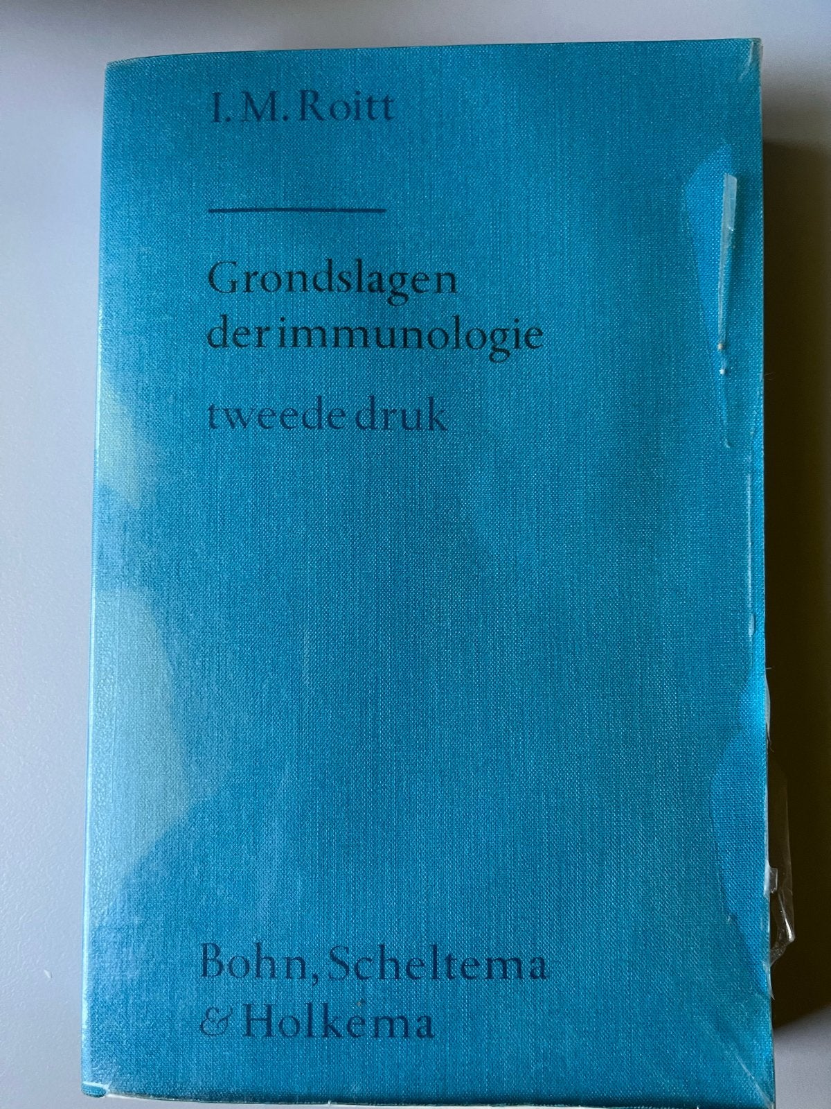 Grondslagen der Immunologie - I.M. Roitt (tweede druk), Ophalen of Verzenden, Gelezen, Natuurwetenschap