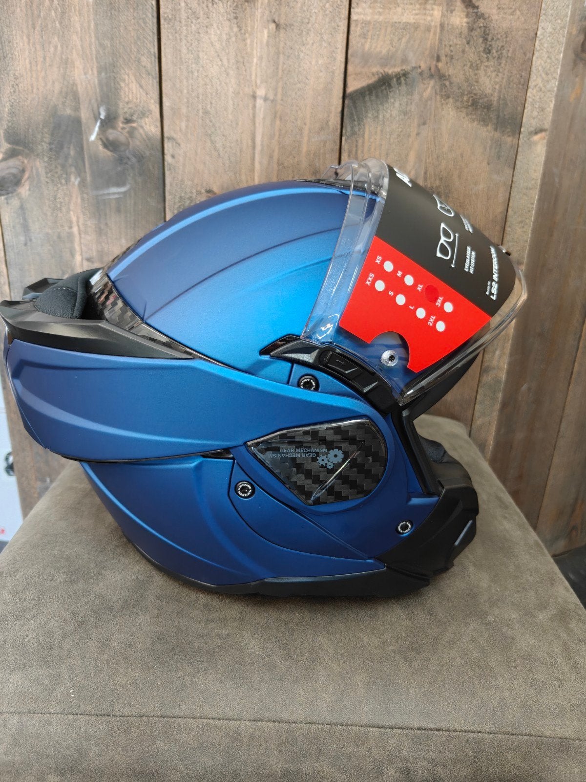 LS2 Flipover Helm L en XL motor, scooter, bromfiets, Systeemhelm, XL, Kinderen, Ophalen of Verzenden