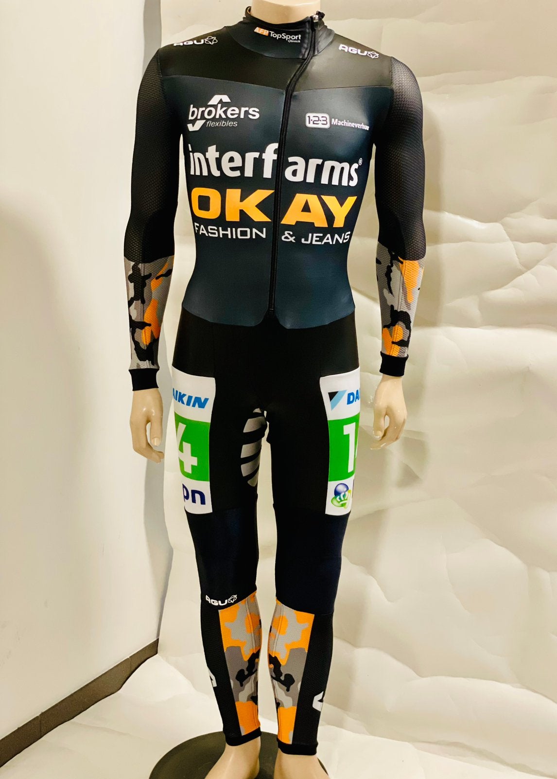 Schaatspak marathonpak snelpak speedsuit rubber maat M Agu, Ophalen of Verzenden, Zo goed als nieuw