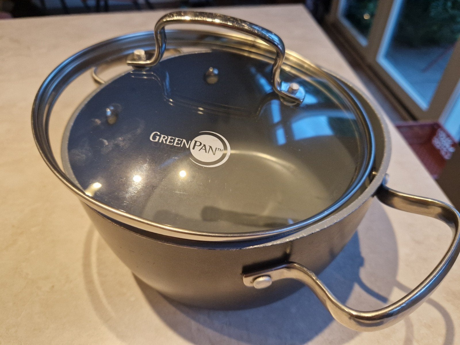 GreenPan kookpan met deksel, Ophalen, Zo goed als nieuw, GreenPan, Kookpan