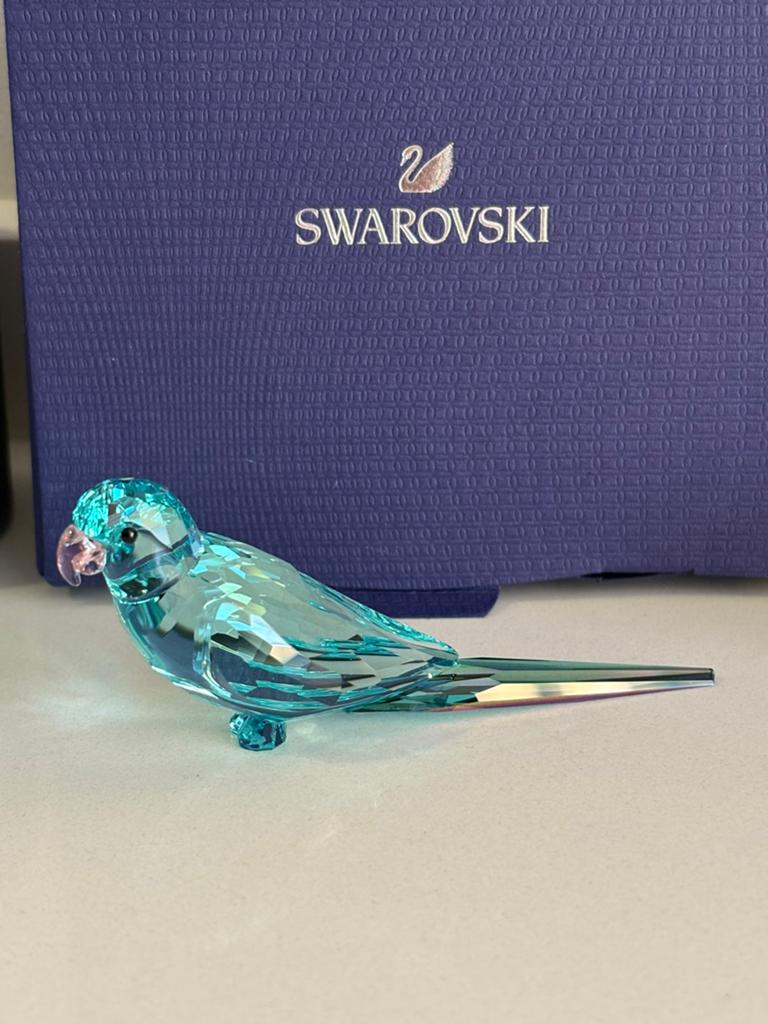 Swarovski blauwe parkiet, Ophalen of Verzenden, Zo goed als nieuw, Figuurtje