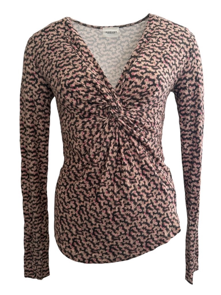 Isabel Étoile Marant shirt lange mouw S, Zwart, Ophalen of Verzenden, Zo goed als nieuw