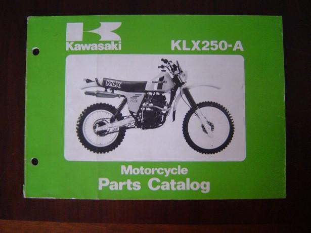 KAWASAKI KLX250 A 1979 parts catalog KLX 250, Ophalen of Verzenden, Kawasaki