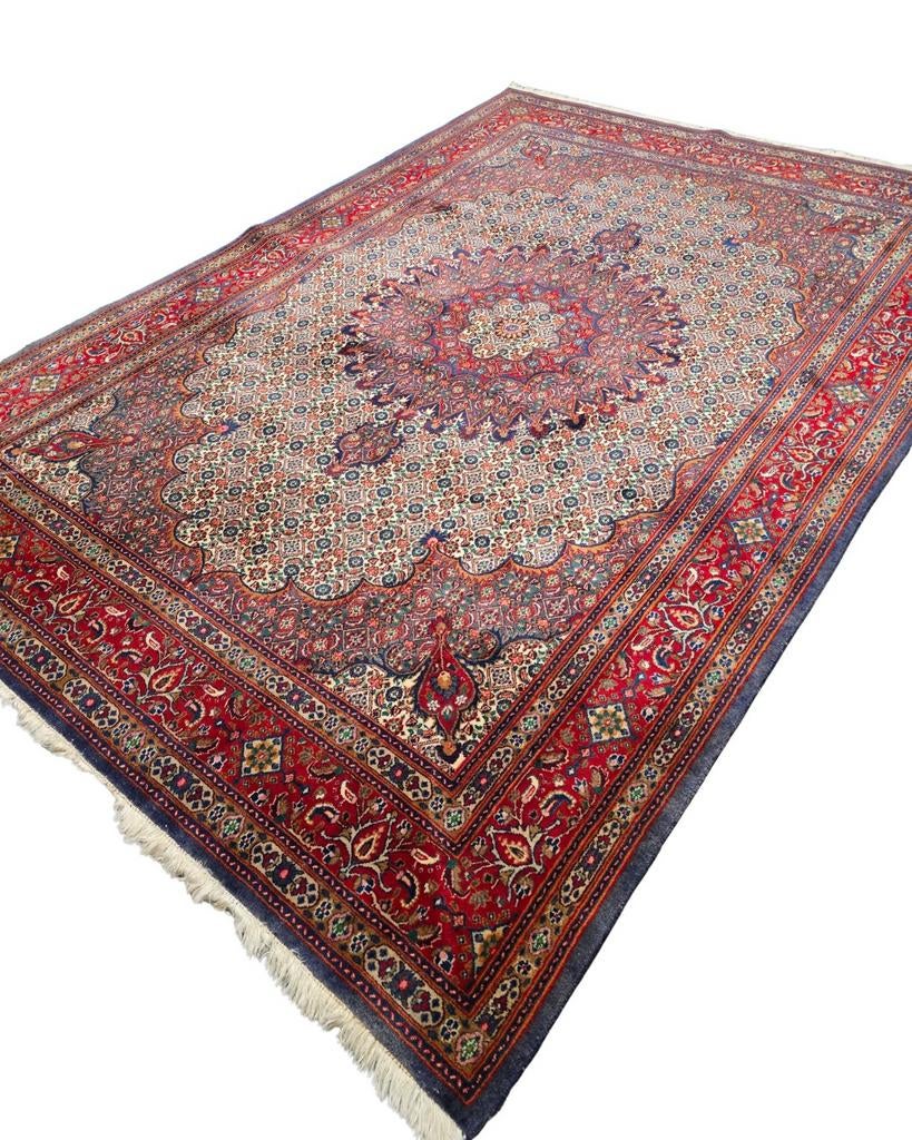 Perzisch tapijt Moud 307x206wollen vloerkleed Iran, Huis en Inrichting, Stoffering | Tapijten en Kleden, De handelmaatschappij