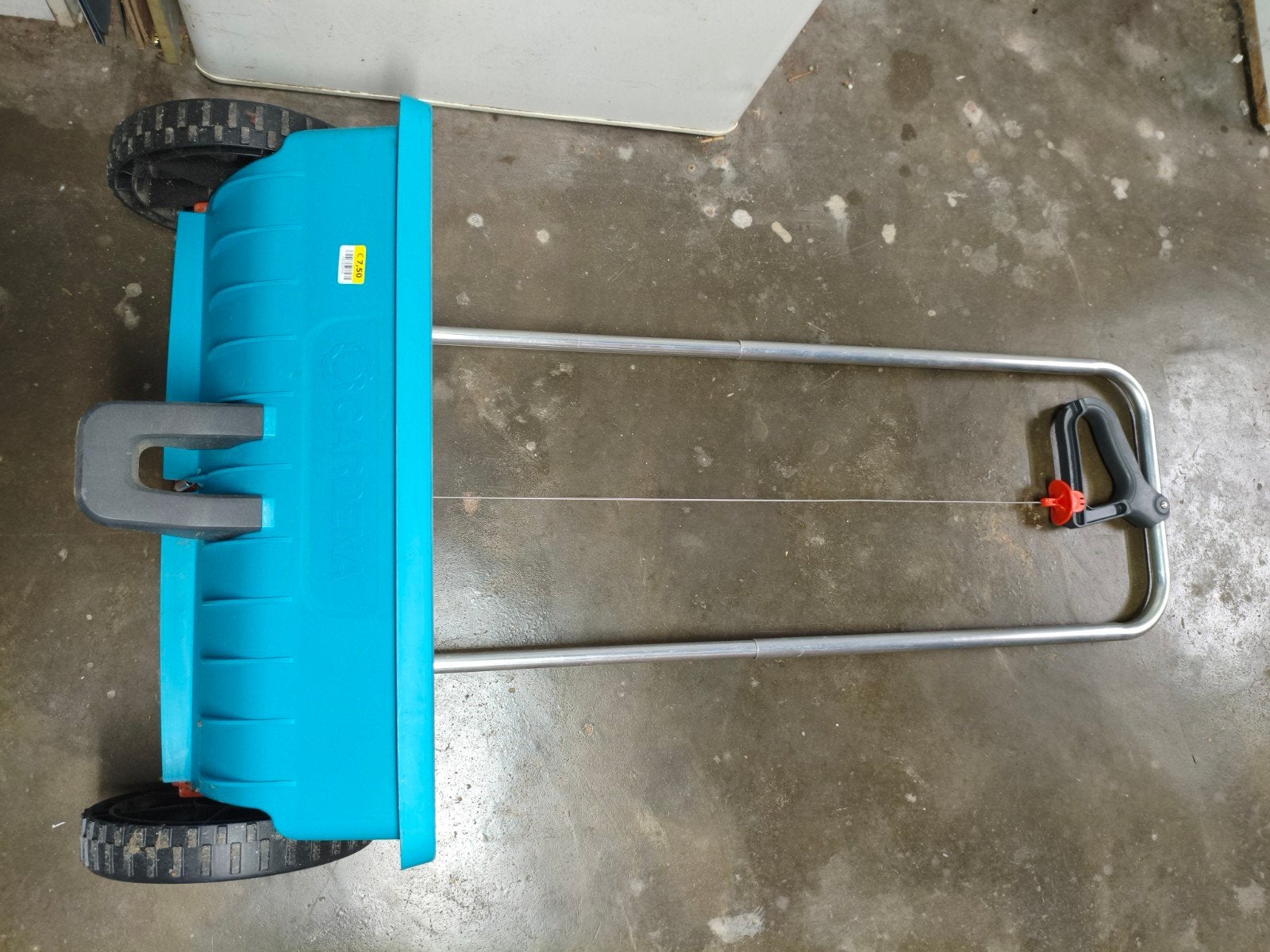 Gardena doseerwagen voor graszaad of kunstmest, Ophalen, Zo goed als nieuw