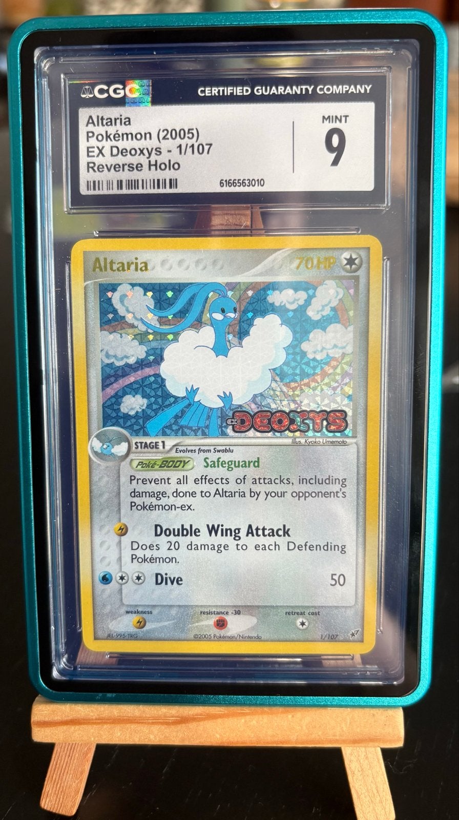 Altaria Reverse Holo EX Deoxys CGC 9, Hobby en Vrije tijd, Verzamelkaartspellen | Pokémon, Ophalen, Zo goed als nieuw, Losse kaart