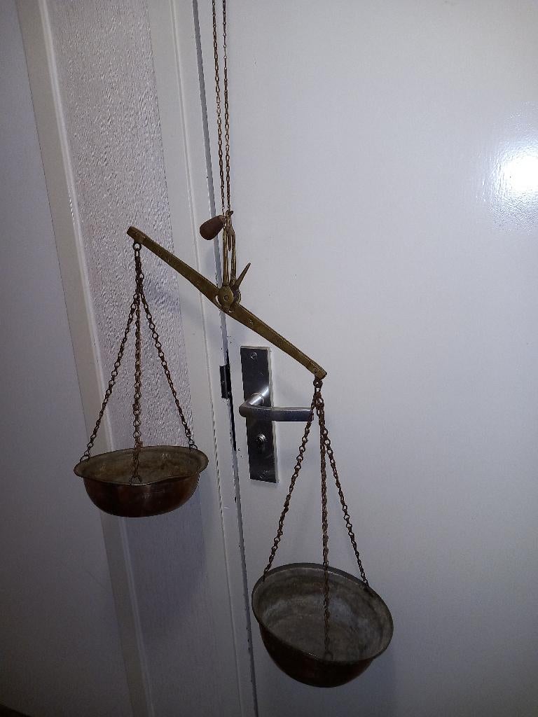 Antieke Hangweegschaal, Antiek en Kunst, Ophalen of Verzenden