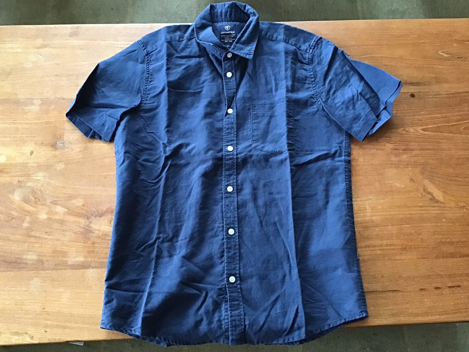 Cottonfield, blouse, S, donkerblauw, nieuw, Ophalen of Verzenden, Nieuw, Blauw, Halswijdte 38 (S) of kleiner