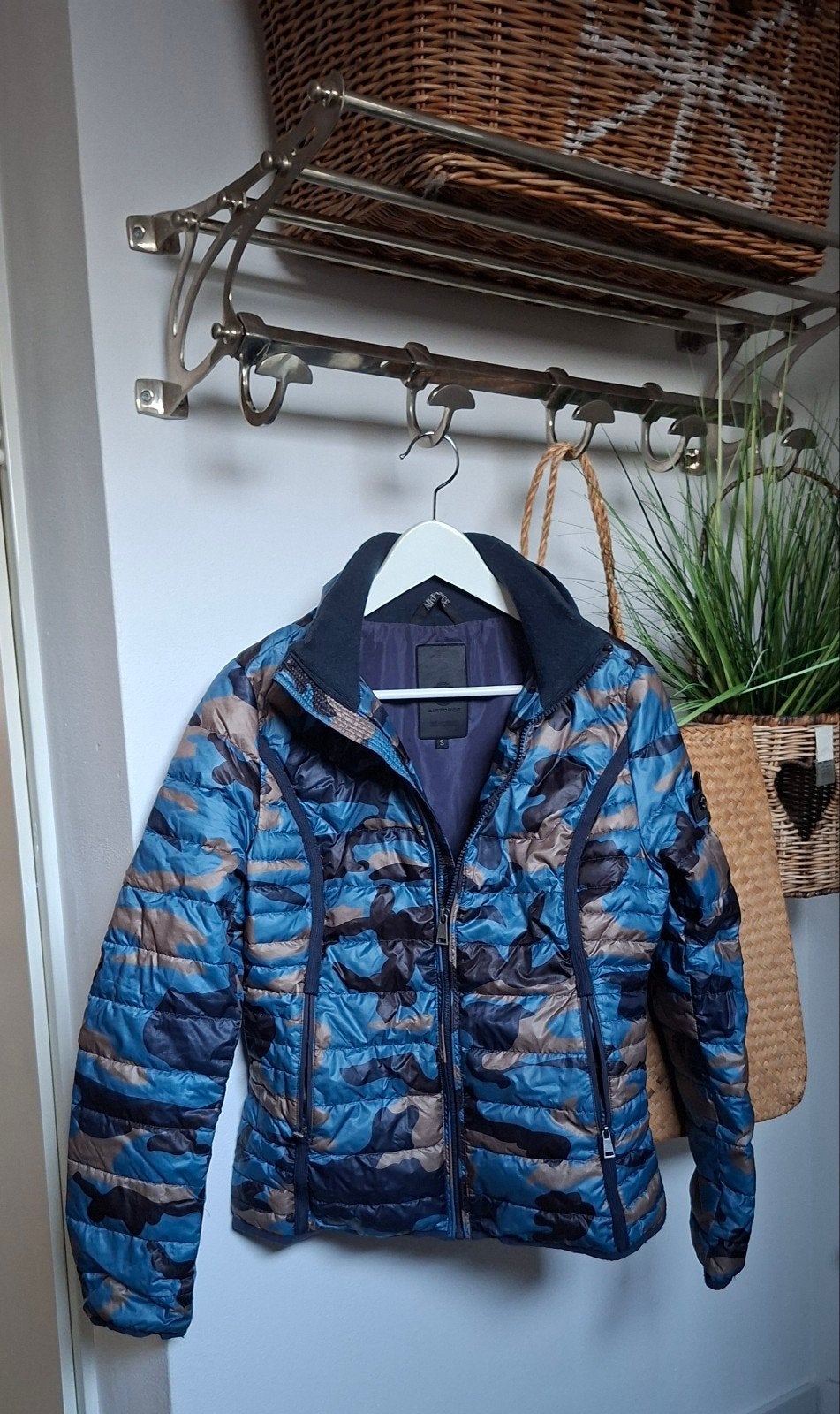 Airforce Dames Jas Camouflage Blauw Maat S, Airforce, Blauw, Ophalen of Verzenden, Zo goed als nieuw