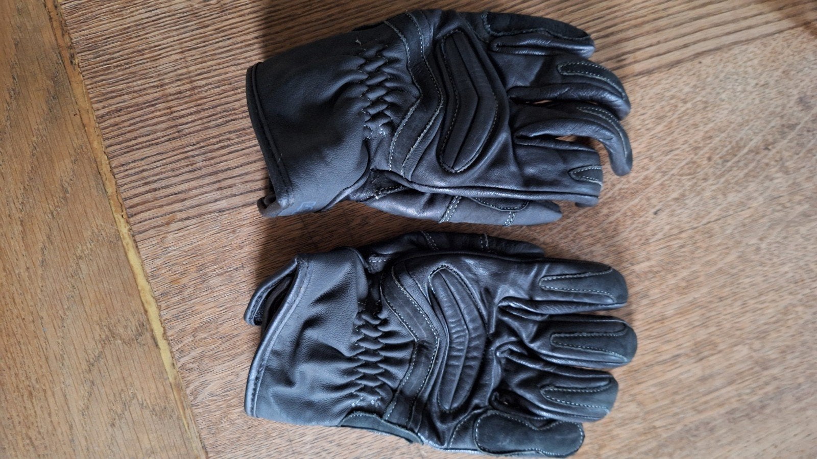 Zwarte leren motorhandschoenen, Motoren, Ophalen, Onbekend, Dames, Handschoenen