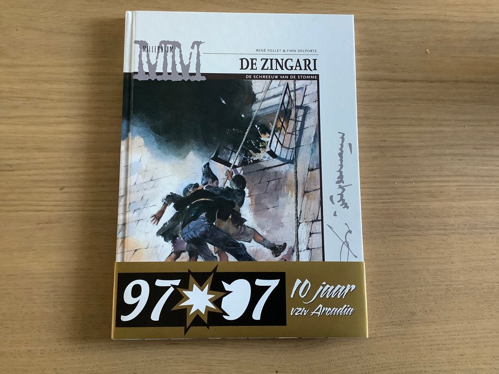 De Zingari Arcadia archief uitgave+jubileum wikkel/ex-libris, Eén stripboek, Ophalen of Verzenden, Zo goed als nieuw