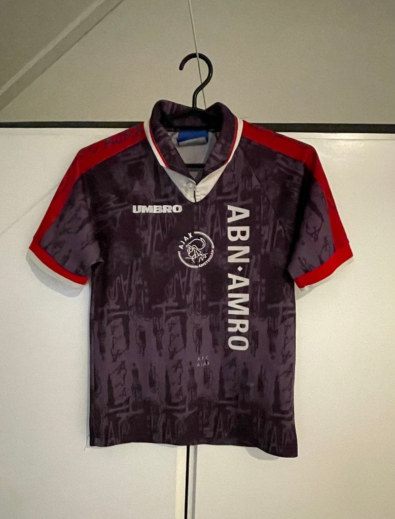 Ajax uitshirt 1996-1997 maat 152, Jongen of Meisje, Umbro, Sport- of Zwemkleding, Ophalen of Verzenden
