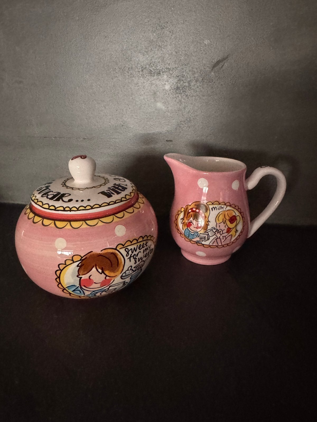 Blond Amsterdam suikerpot en melkkannetje, Huis en Inrichting, Keuken | Servies, Overige typen, Ophalen of Verzenden, Zo goed als nieuw