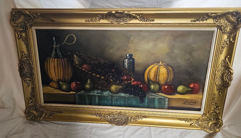 klassiek schilderij  stil leven, Antiek en Kunst, Ophalen, Doek, Stilleven, Olieverf