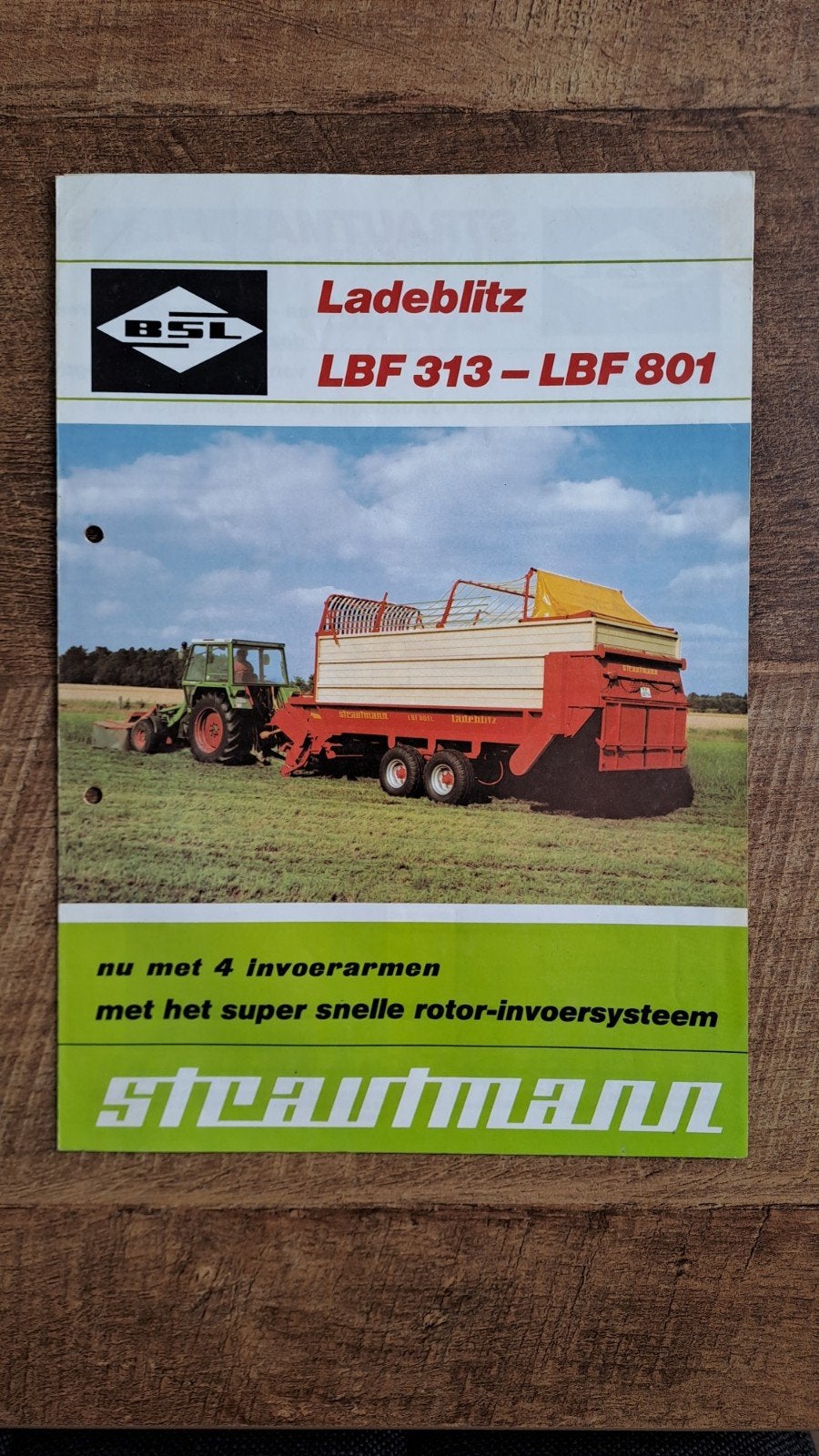 Folder STRAUTMANN LADEBLITZ LBF 313 - LBF 801 opraapwagen, Ophalen of Verzenden, Zo goed als nieuw, Folder