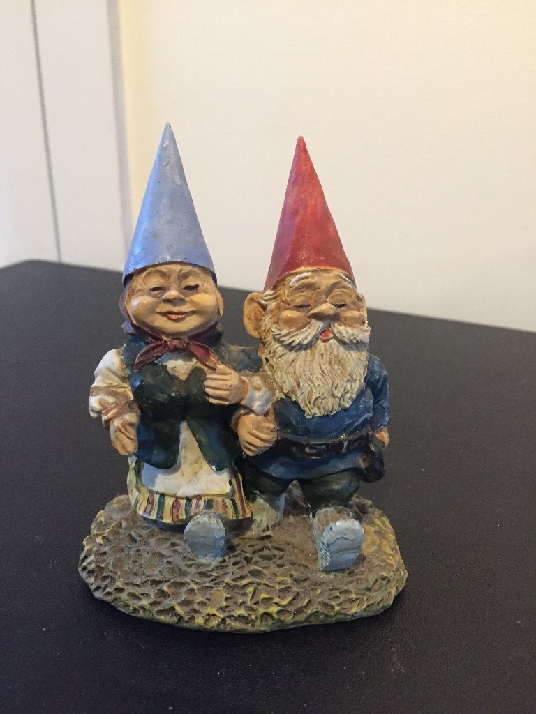 Vintage Rien Poortvliet David de Kabouter lisa beeldje 80s, Verzamelen, Beelden en Beeldjes, Ophalen of Verzenden, Gebruikt, Mens