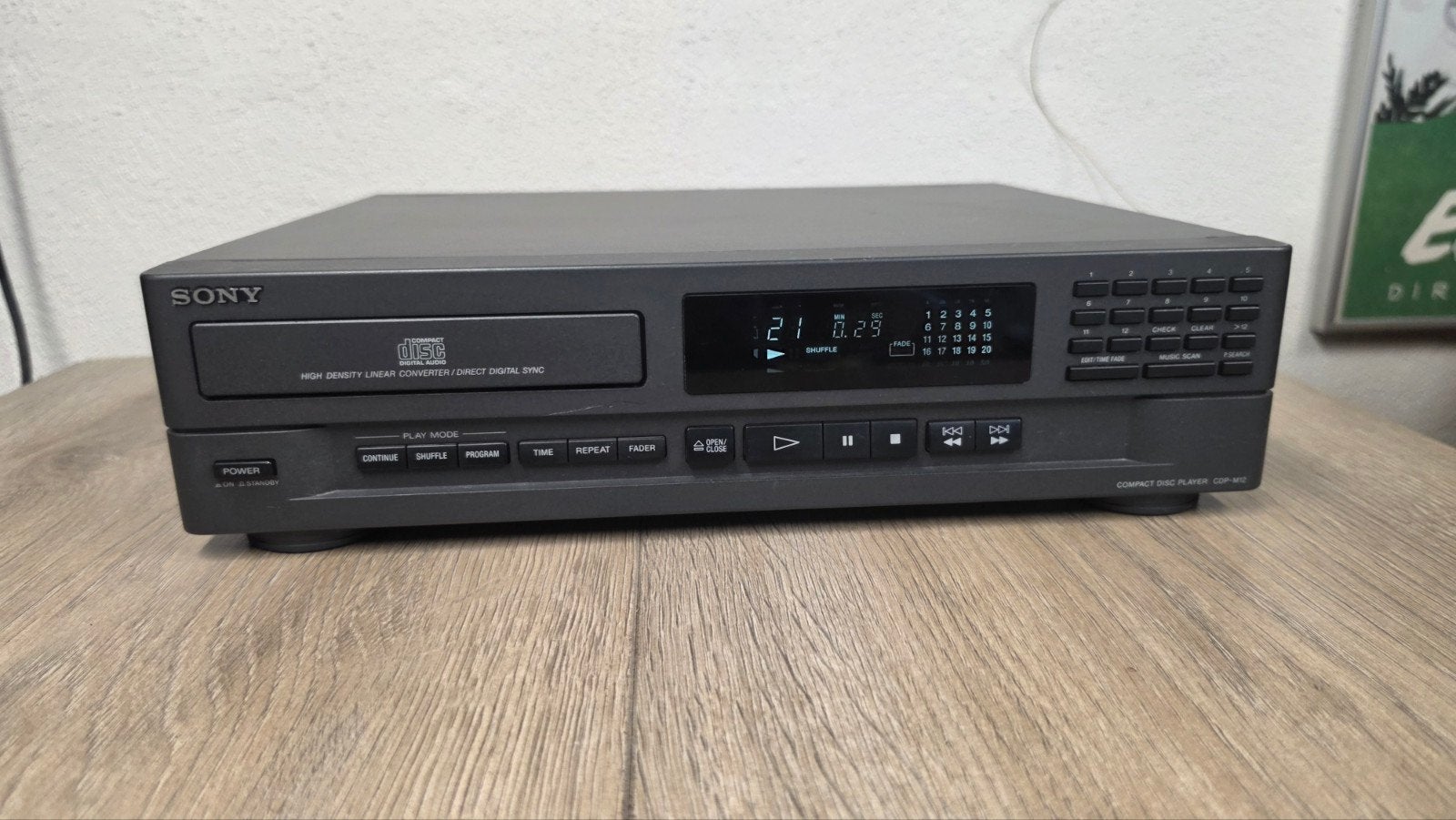 Sony CDP-M12 midi 35,5 cm  CD speler + AB, Gebruikt, Ophalen of Verzenden, Sony, Rua 197