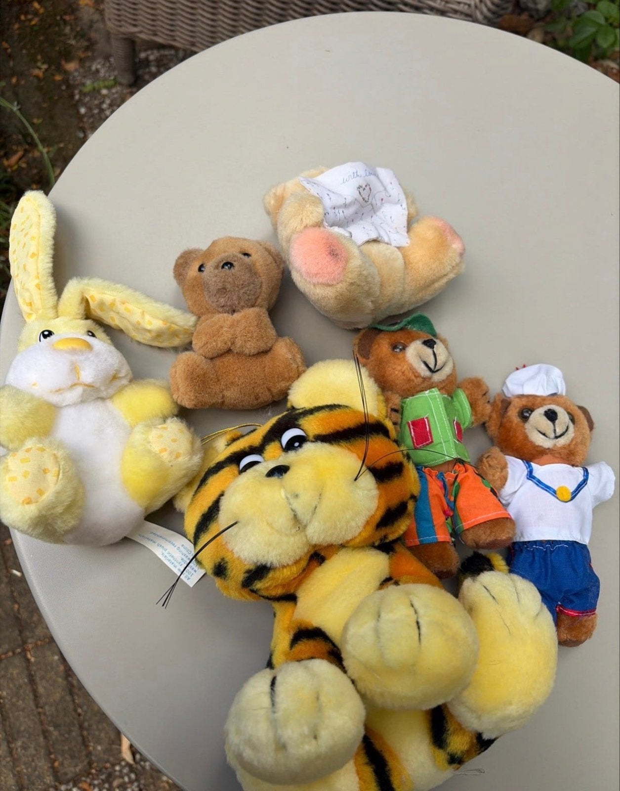 Antieke Knuffels uit 1998: Tijger, Konijn & Beertjes, Ophalen of Verzenden, Gebruikt, Bruin, Tijger