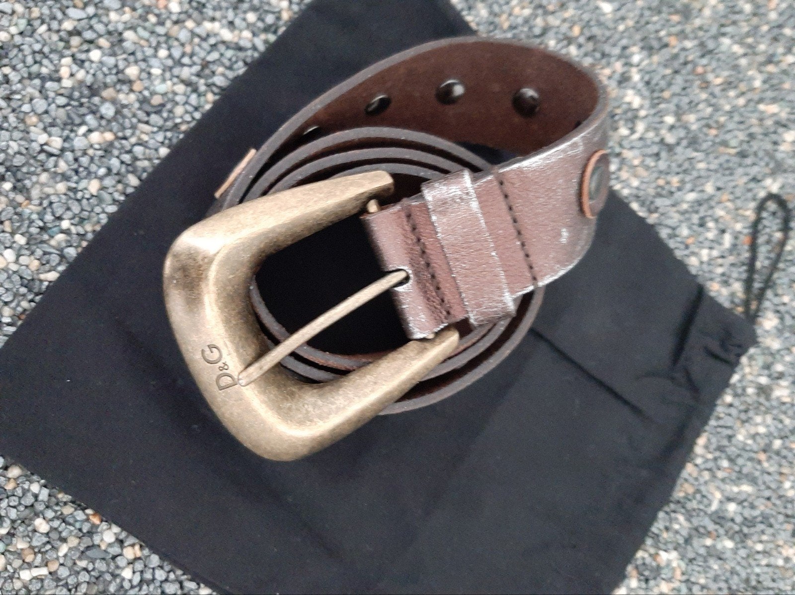 D&G leren riem 80 cm, Kleding | Dames, Dolce & Gabbana, 3 tot 5 cm, Echt leder, Tailleriem