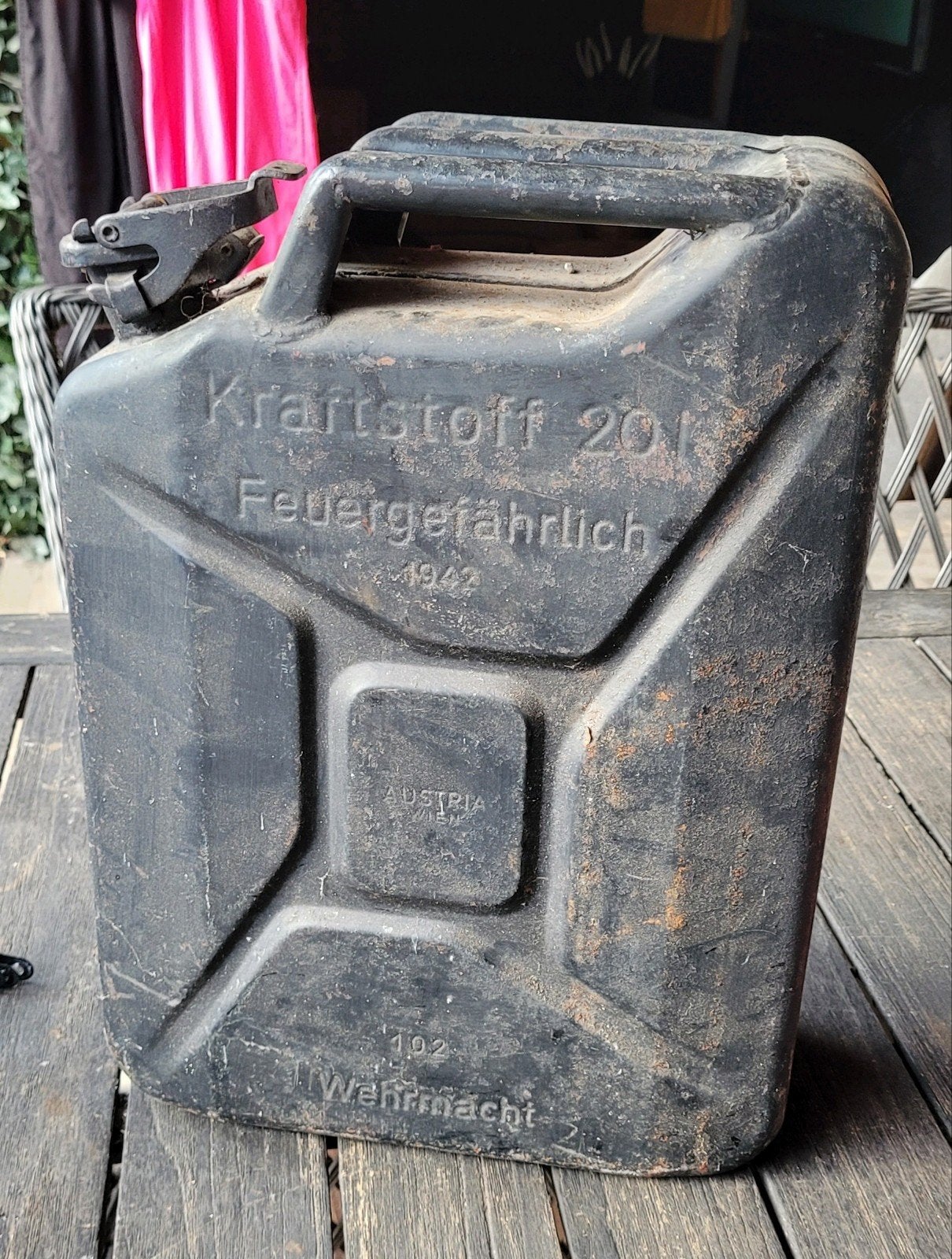 Duitse jerrycan 1942 wo2 te koop, Verzamelen, Militaria | Tweede Wereldoorlog, Ophalen of Verzenden, Landmacht, Duitsland, Overige typen