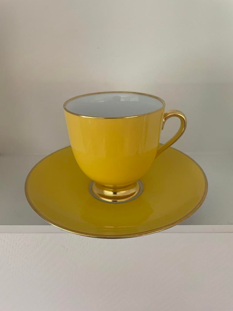 Fürstenberg Jazz  gele kop en schotel Gunnar Nylund Germany, Antiek en Kunst, Antiek | Servies los, Ophalen of Verzenden