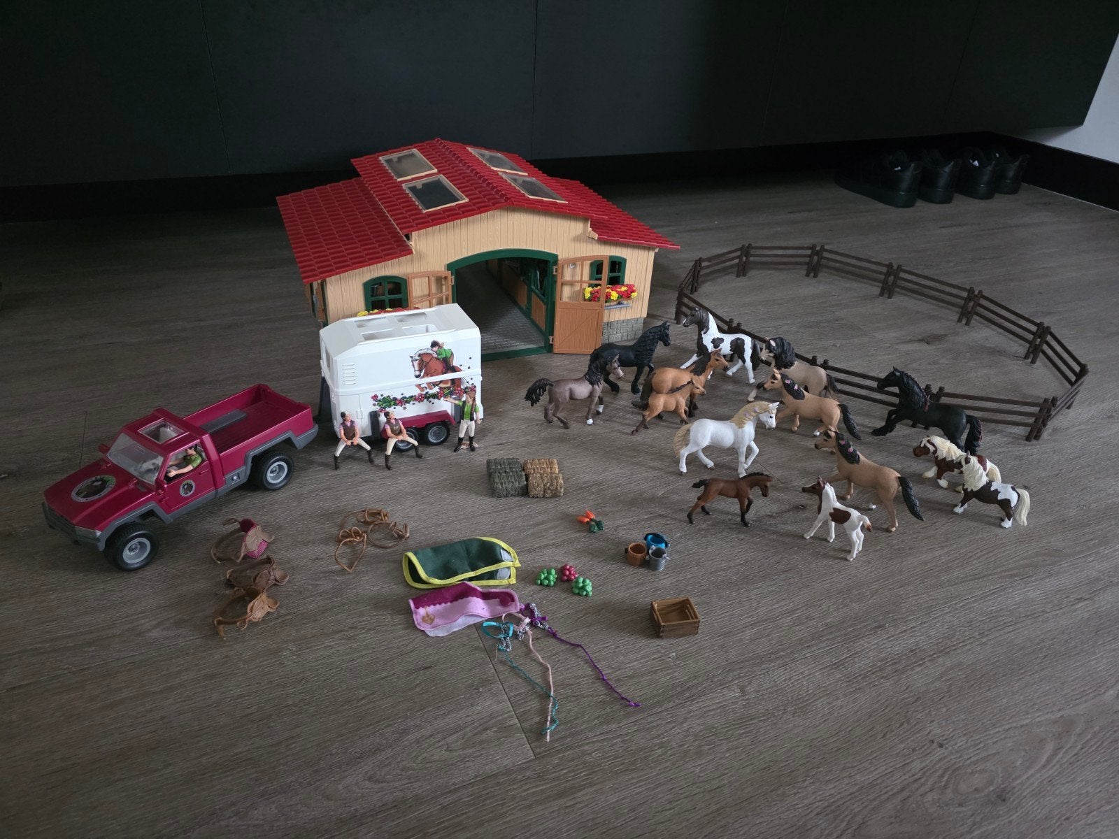 Schleich, zeer uitgebreid pakket!, Ophalen of Verzenden, Zo goed als nieuw, Jongen of Meisje