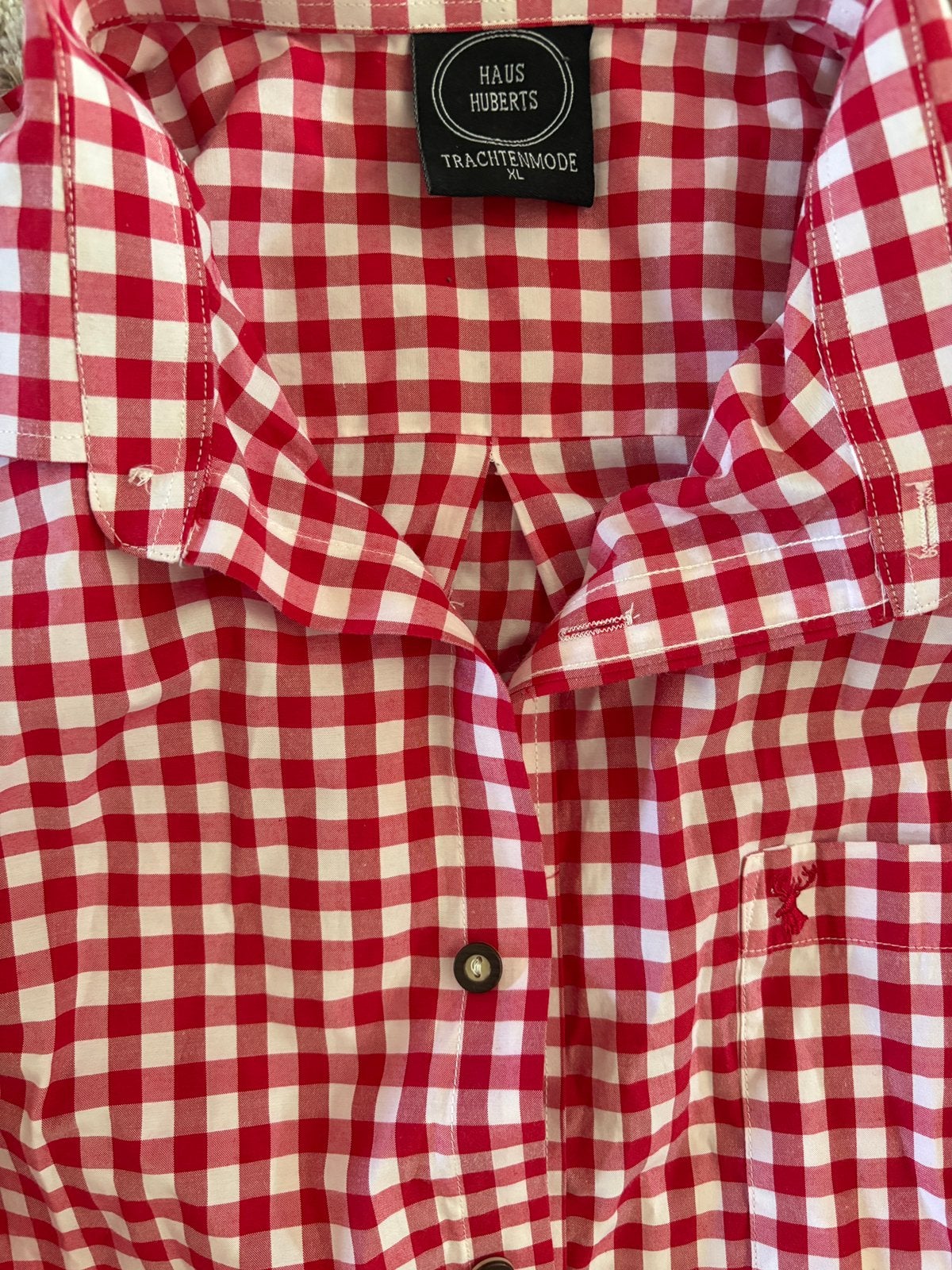 Oktoberfest blouse XL, Ophalen of Verzenden, Zo goed als nieuw, Rood, Halswijdte 43/44 (XL)
