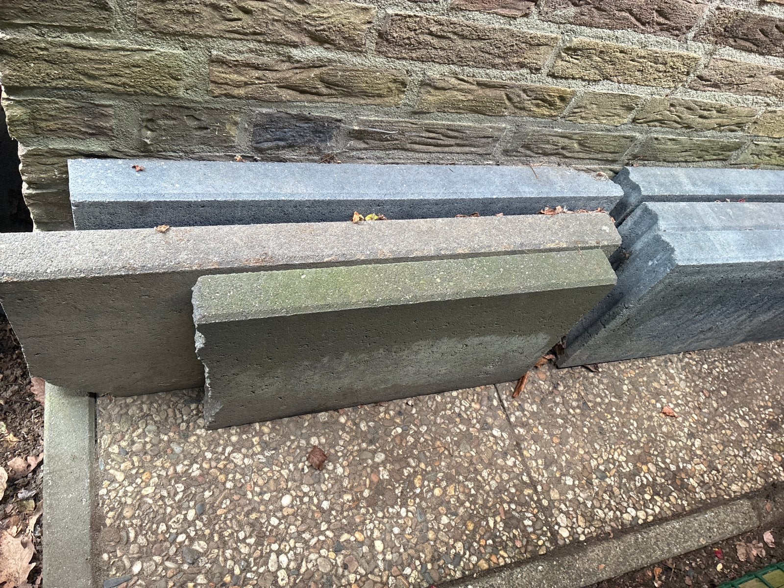 Betonnen borderranden/opsluitbanden voor tuin of oprit, Ophalen, Gebruikt, 200 cm of meer, Border