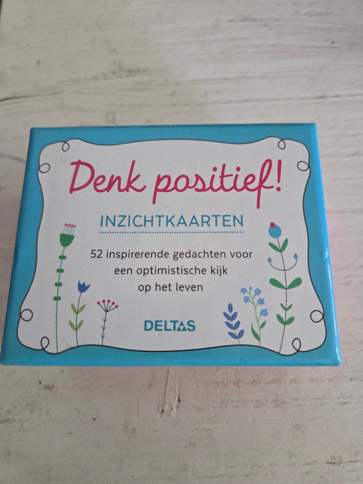 Denk Positief! Inzichtkaarten - 52 inspirerende gedachten, Boeken, Spiritualiteit algemeen, Overige typen, Deltas, Ophalen of Verzenden
