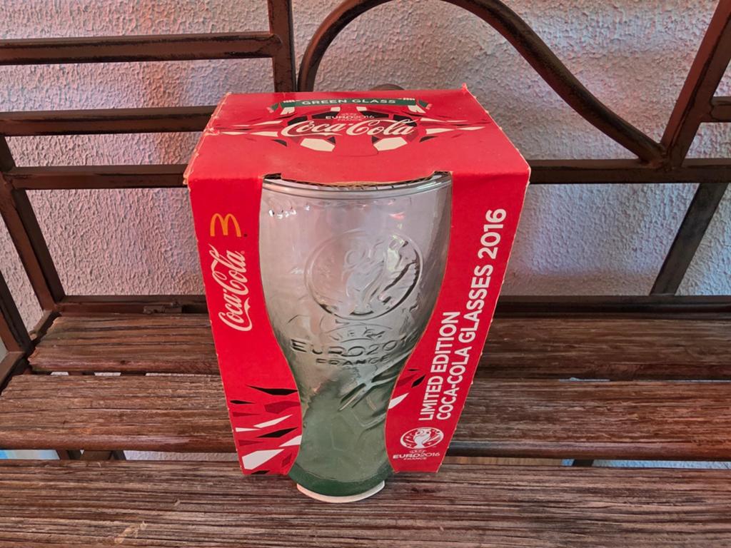Coca Cola glas Uefa Euro Ek voetbal 2016 Nieuw, Verzamelen, Ophalen, Nieuw, Frisdrankglas
