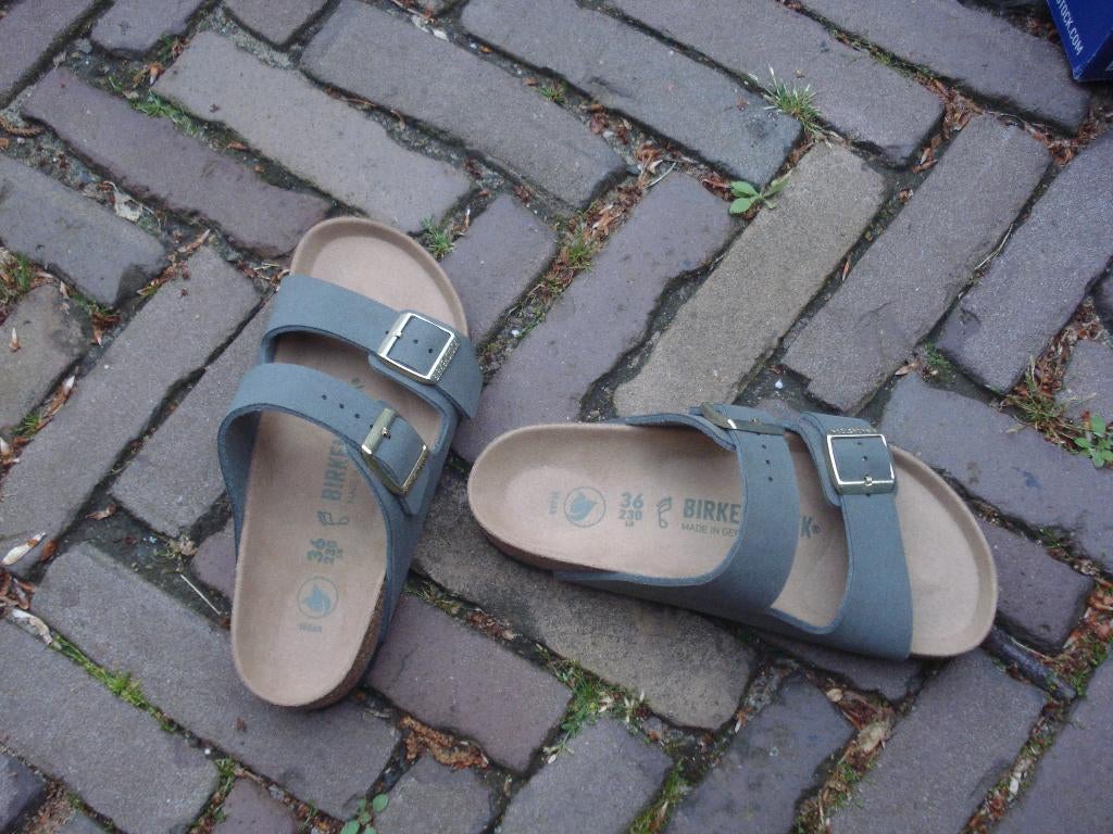 BIRKENSTOCK ARIZONA LEGERGROEN 36 GRATIS VERZENDING PER POST, Slippers, Verzenden, Nieuw, Groen