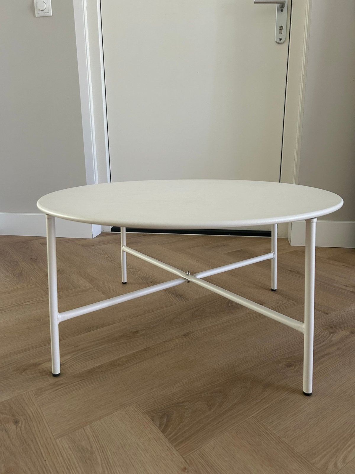 Salon tafel voor binnen/ buiten-tuintafel, Huis en Inrichting, Tafels | Salontafels, 50 tot 100 cm, Rond, 50 tot 100 cm, Zo goed als nieuw