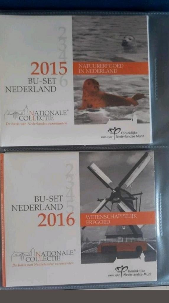 NATIONALE BU SETS IN ALBUM  2007 T/M 2016 KAVEL NR 1A, Koningin Beatrix, Euro's, Geboorte of Huwelijk, Verzenden